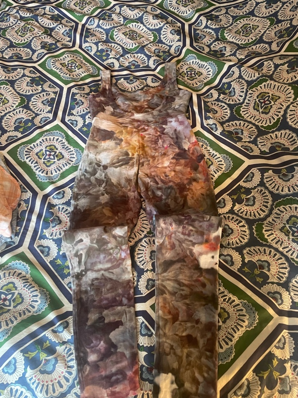 Soleil Catsuit Jumpsuit - Ice Dye Ocean Jasper - Picture 11 of 14